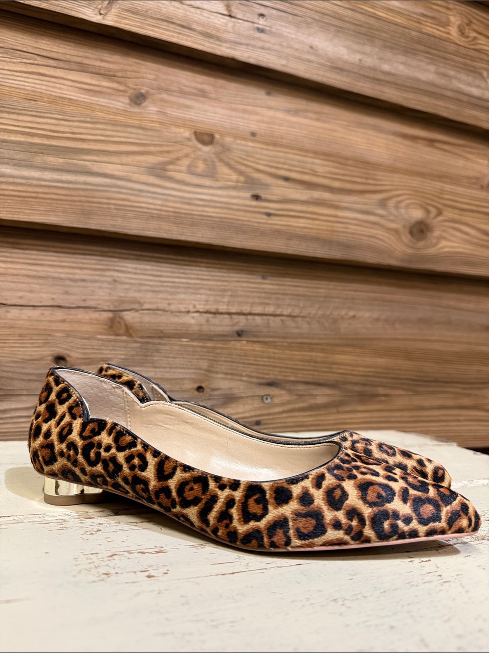 White House Black Market “Bellamy Leopard Flats”
